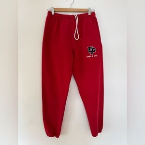 Red EP Swim & Dive Sweatpants Men’s Small Athletic Joggers